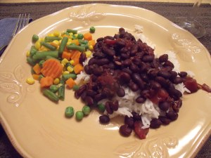 Black beans and rice!